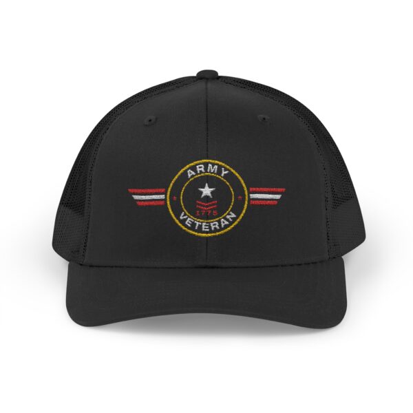 Army Veteran Patch Trucker Hat