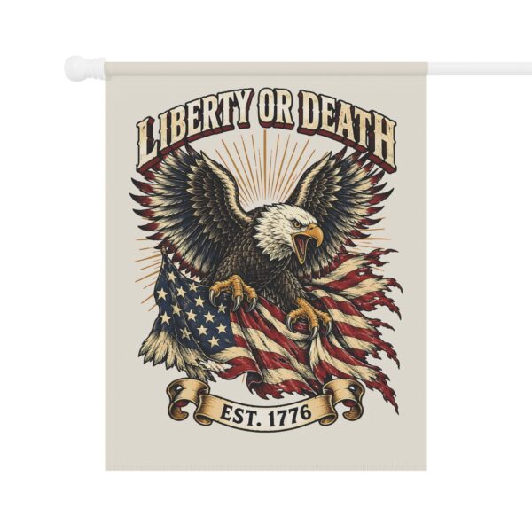 Liberty or Death Eagle Garden Flag