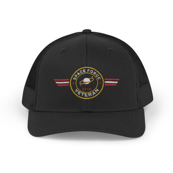 Space Force Veteran Patch Trucker Hat