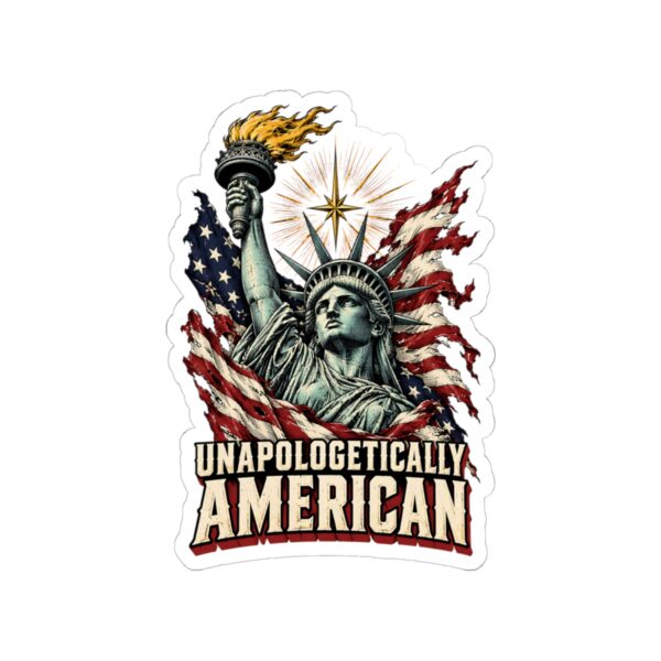 Unapologetically American Lady Liberty Sticker