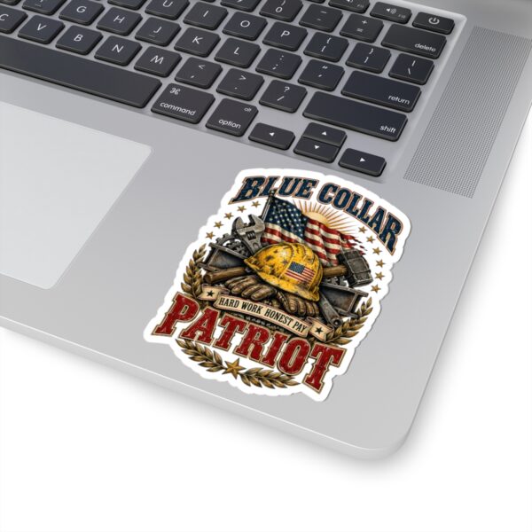 Blue Collar Patriot Hard Hat Sticker