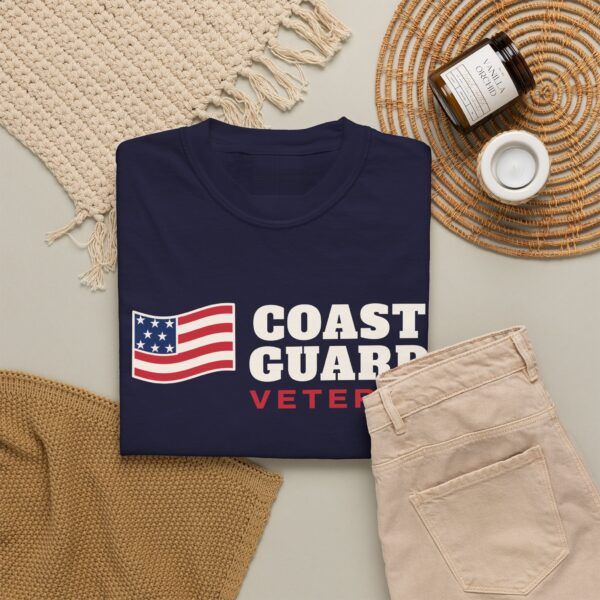 Coast Guard Veteran Flag Tee, True Navy