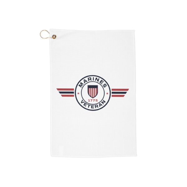 Marines Veteran Patch Golf Towel