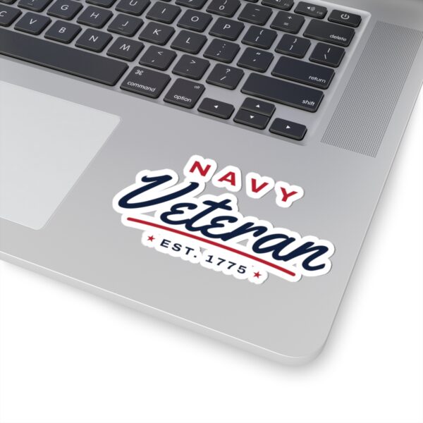 Navy Veteran Script Sticker