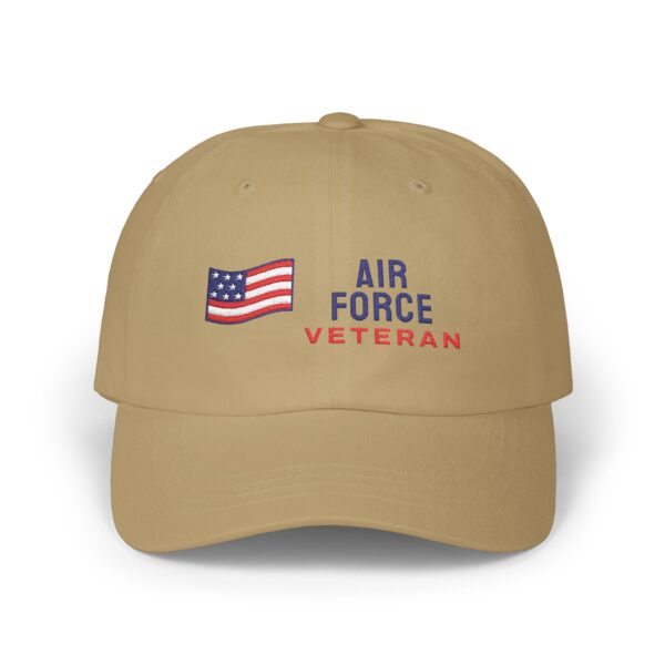 Air Force Veteran Flag Dad Hat, Khaki