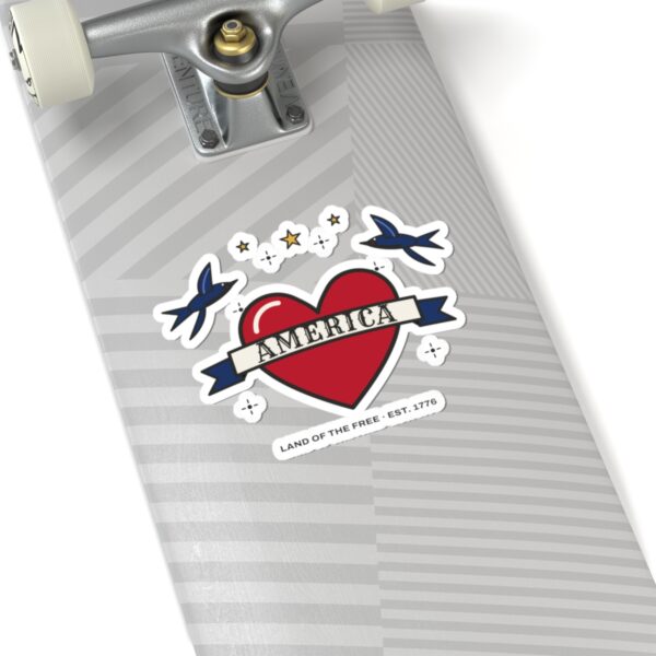 American Traditional Tattoo Heart Sticker