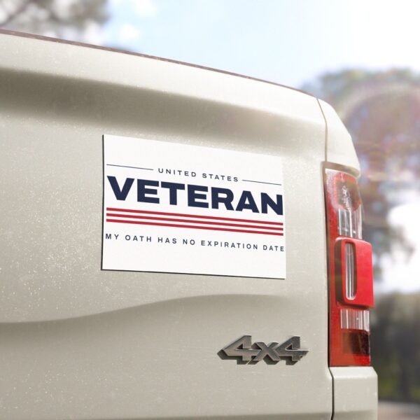 Veteran My Oath Has No Expiration Date Car Magnet