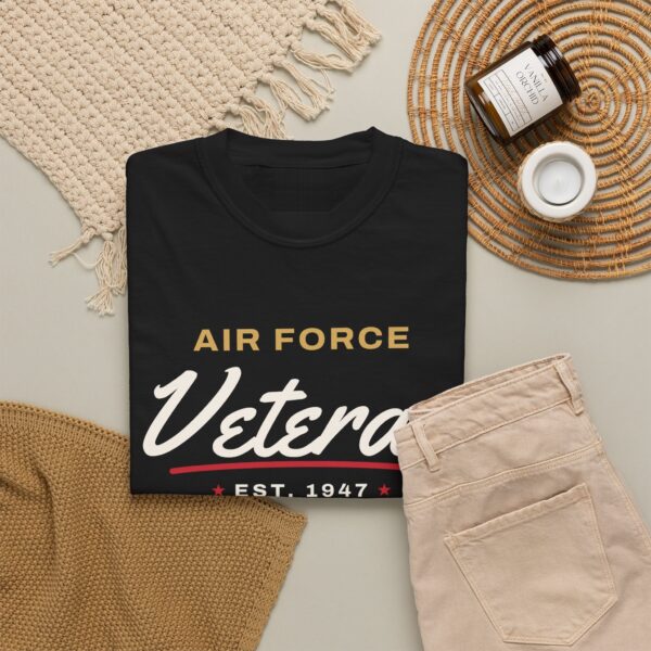 Air Force Veteran Script Tee, Black