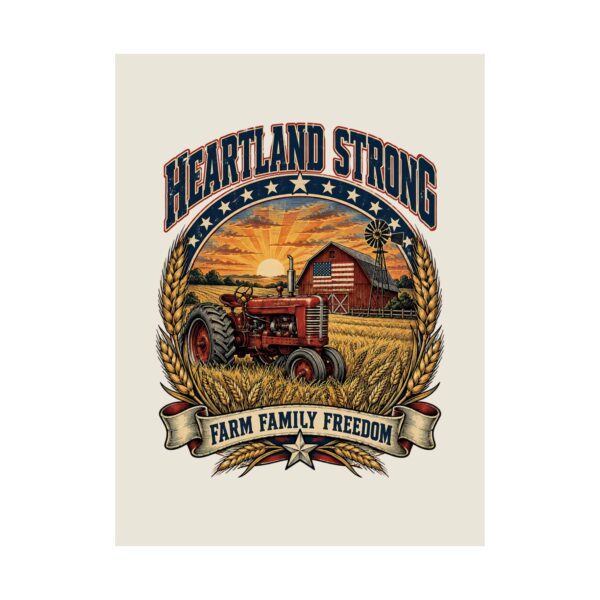 Heartland Strong Tractor & Barn Poster