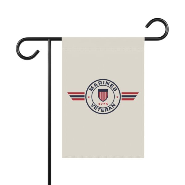 Marines Veteran Patch Garden Flag