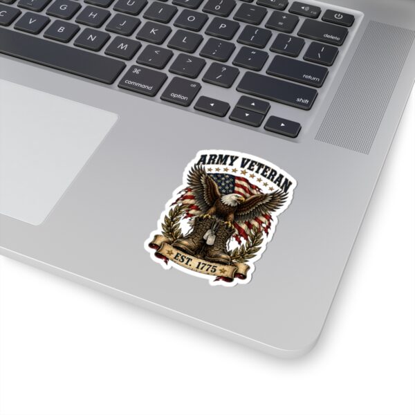 Army Veteran Eagle & Boots Sticker