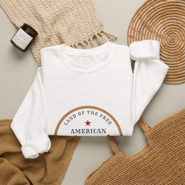 American Cowgirl Western Crewneck Sweatshirt, White