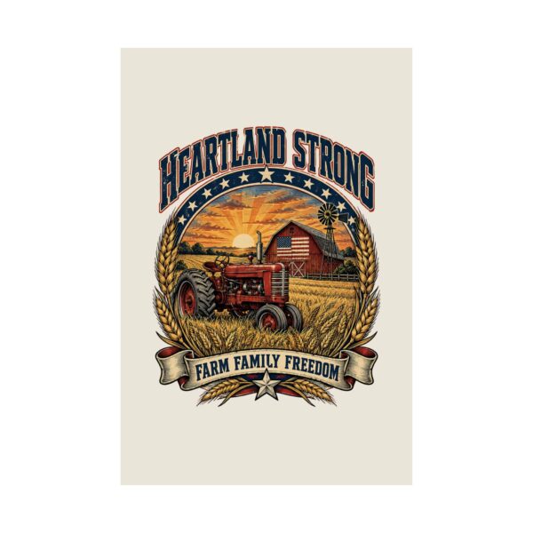 Heartland Strong Tractor & Barn Poster
