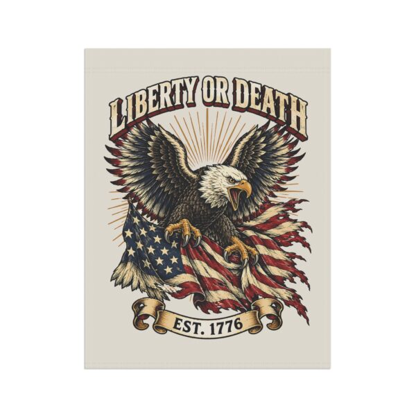 Liberty or Death Eagle Garden Flag