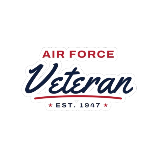 Air Force Veteran Script Sticker