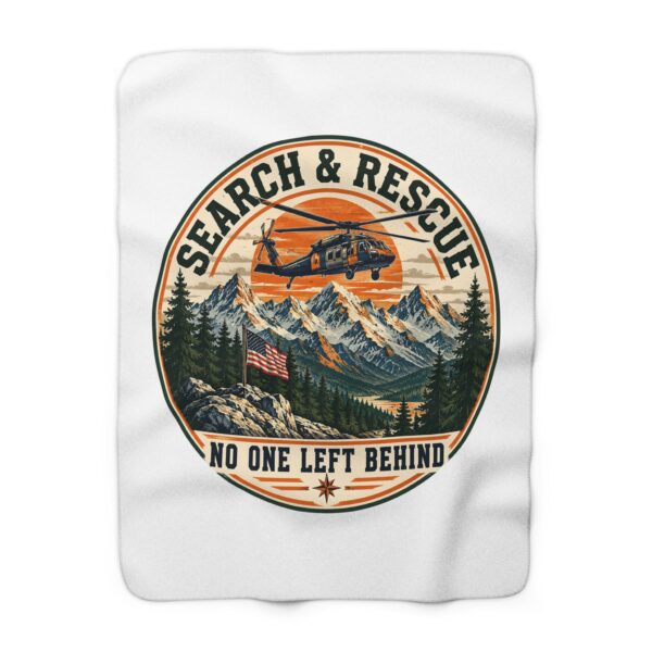 Search and Rescue Sherpa Fleece Blanket