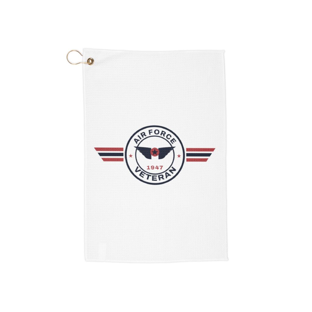 Air Force Veteran Patch Golf Towel