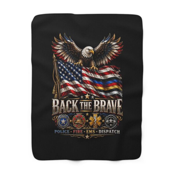 Back the Brave Sherpa Fleece Blanket