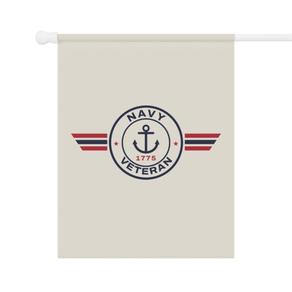 Navy Veteran Patch Garden Flag