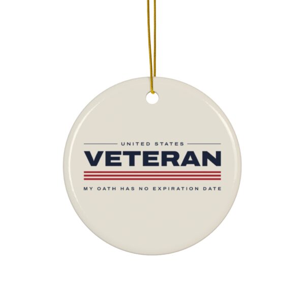 Veteran My Oath Has No Expiration Date Christmas Ornament