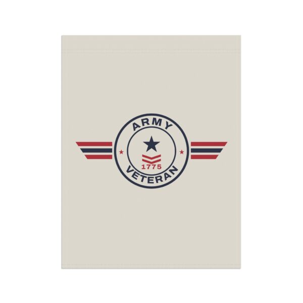 Army Veteran Patch Garden Flag