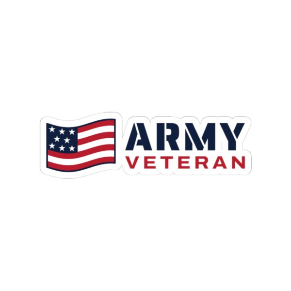 Army Veteran Flag Sticker