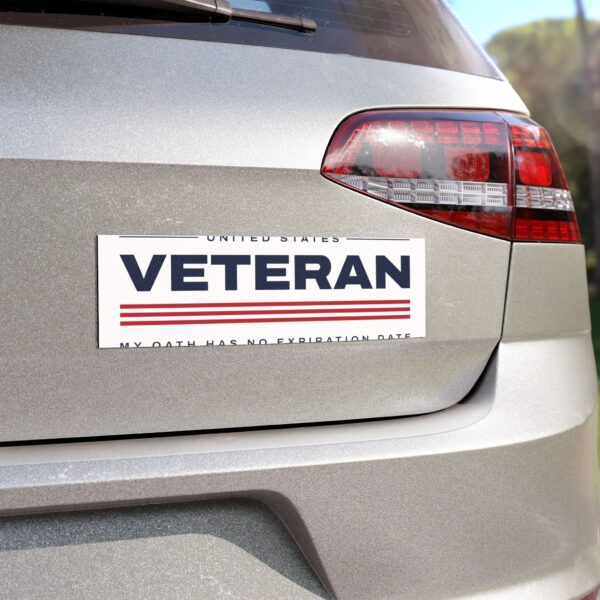 Veteran My Oath Has No Expiration Date Car Magnet