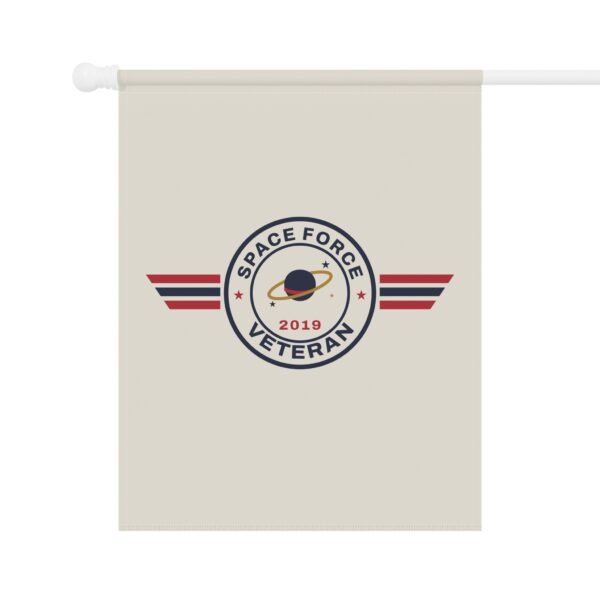 Space Force Veteran Patch Garden Flag