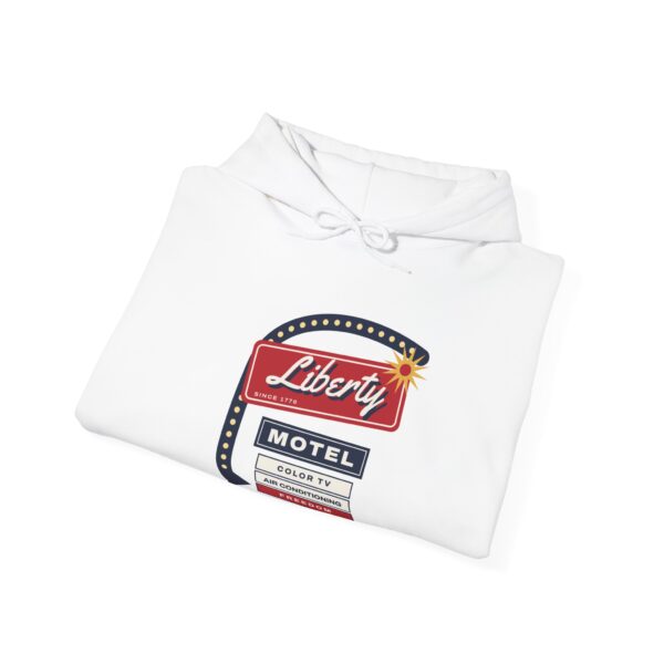 Liberty Motel Retro Americana Hoodie, White