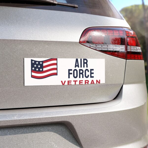 Air Force Veteran Flag Car Magnet