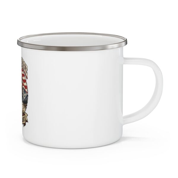 Land of the Free Bison Enamel Camp Mug