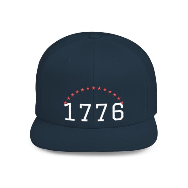 1776 Stars Flat Bill Snapback, Dark Navy