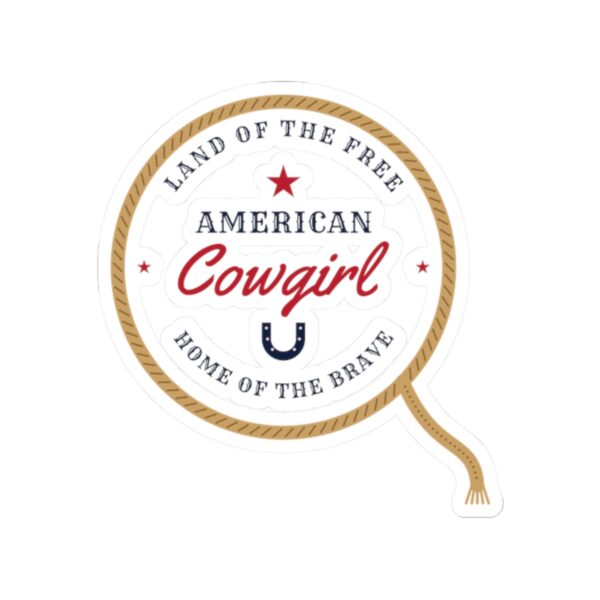 American Cowgirl Western Sticker