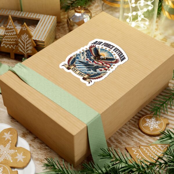Air Force Veteran Eagle & Jet Sticker
