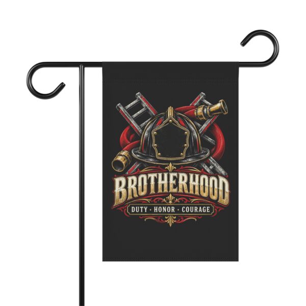 Firefighter Brotherhood Garden Flag