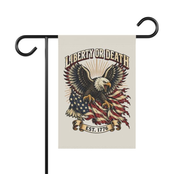 Liberty or Death Eagle Garden Flag