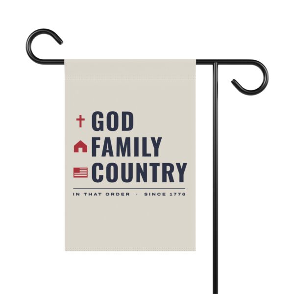 God Family Country Garden Flag