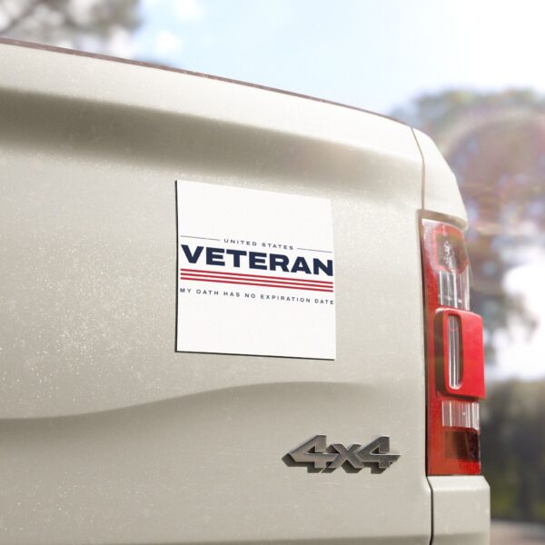 Veteran My Oath Has No Expiration Date Car Magnet