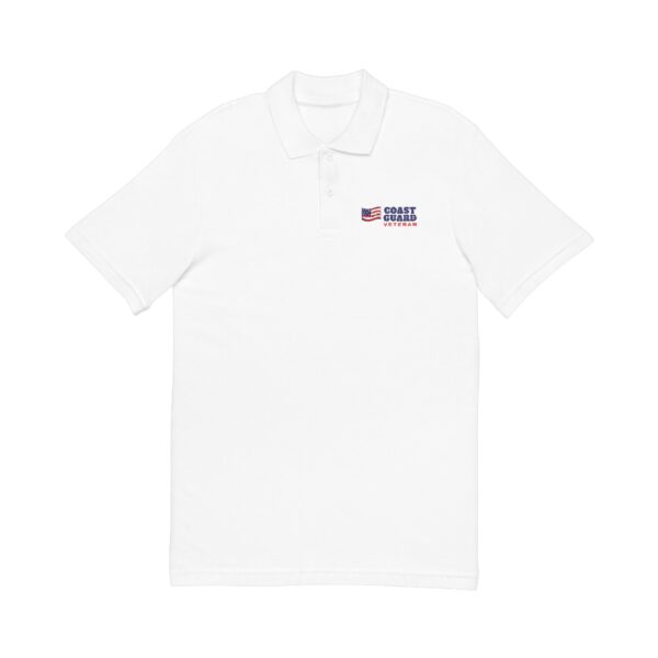 Coast Guard Veteran Flag Embroidered Polo