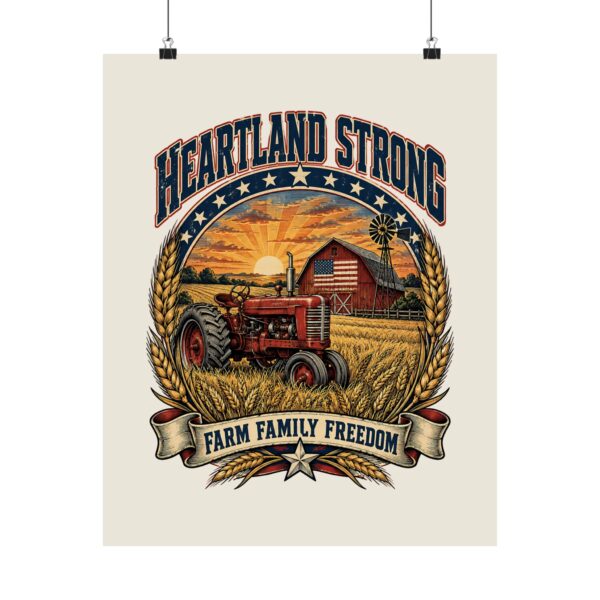 Heartland Strong Tractor & Barn Poster