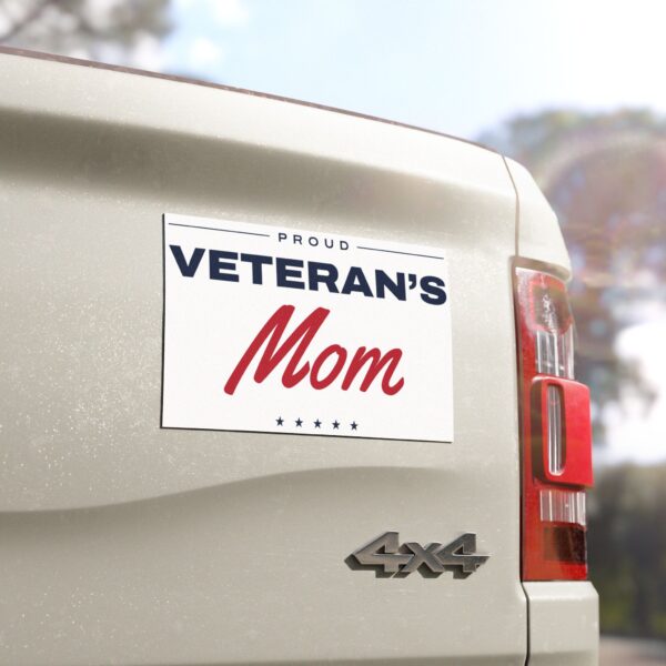 Proud Veteran's Mom Car Magnet