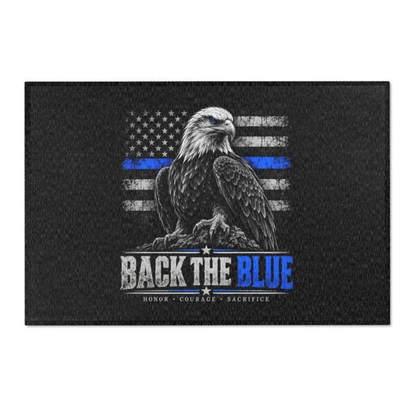 Back the Blue Area Rug