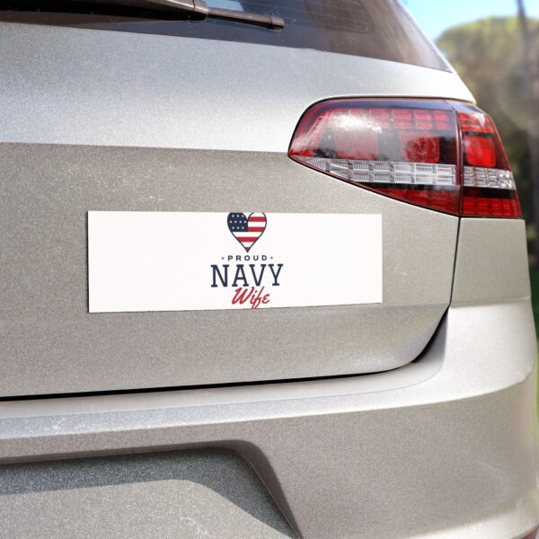 Proud Navy Wife Car Magnet