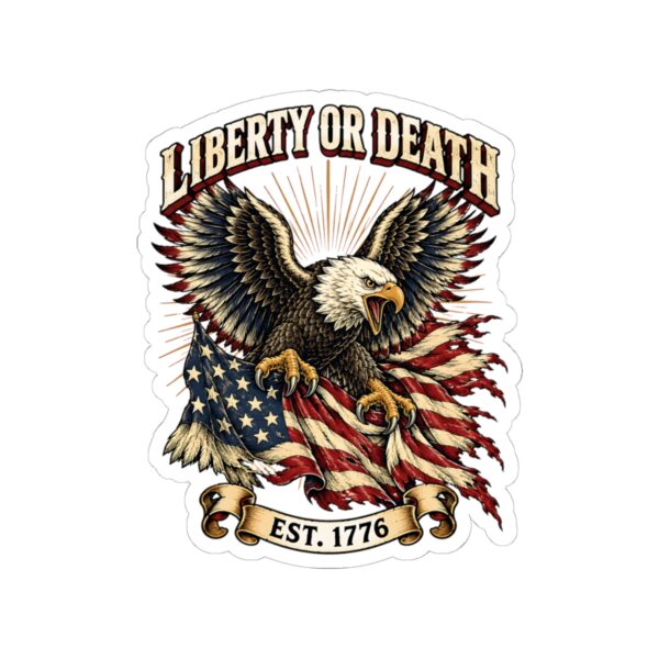Liberty or Death Eagle Sticker