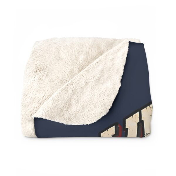 Live Free or Die Grizzly Sherpa Fleece Blanket