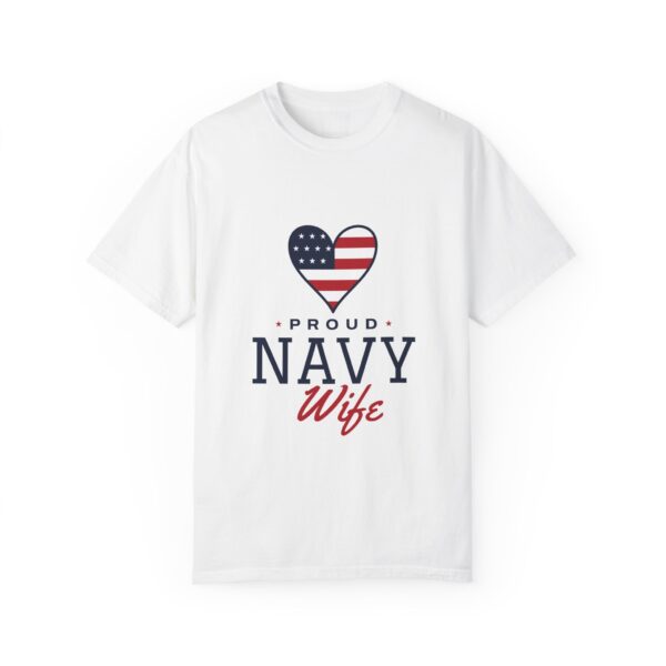 Proud Navy Wife Tee, White