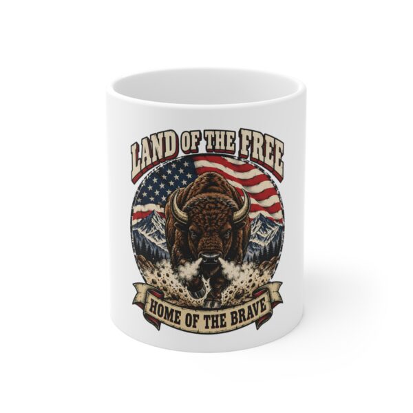 Land of the Free Bison Mug