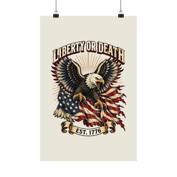 Liberty or Death Eagle Poster