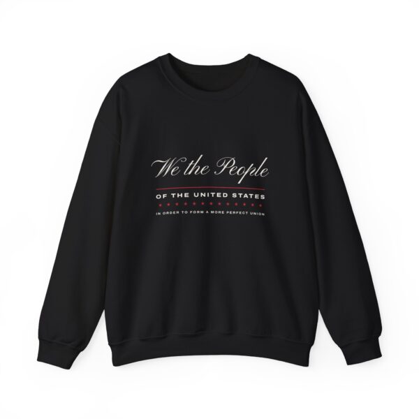 We the People Crewneck Sweatshirt, Black