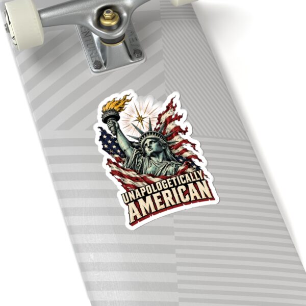 Unapologetically American Lady Liberty Sticker